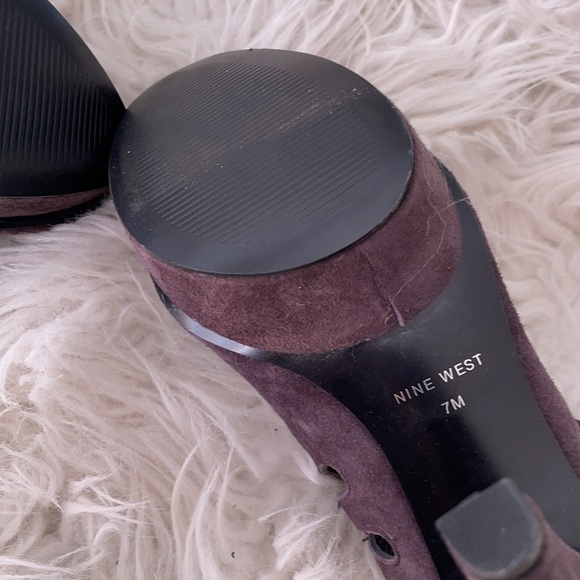 Nine West Plum platform Peek Toe Heels - Picture 16 of 16